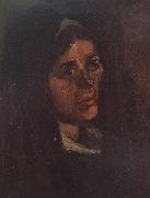 Vincent Van Gogh Head of a Peasan Woman in a Green Shawl (nn04) France oil painting artist